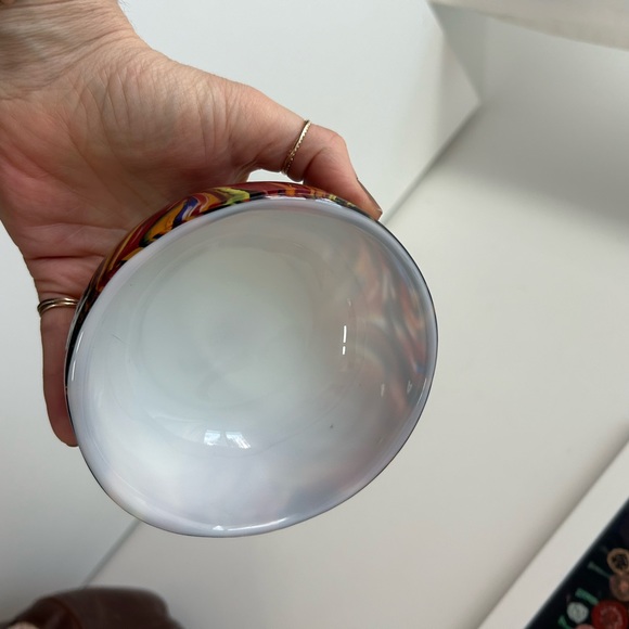 Missoni for target hand blown glass bowl in Missoni pattern. - Picture 3 of 5